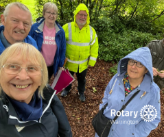 Warrington Rotary members visit Grappenhall Walled Gardens